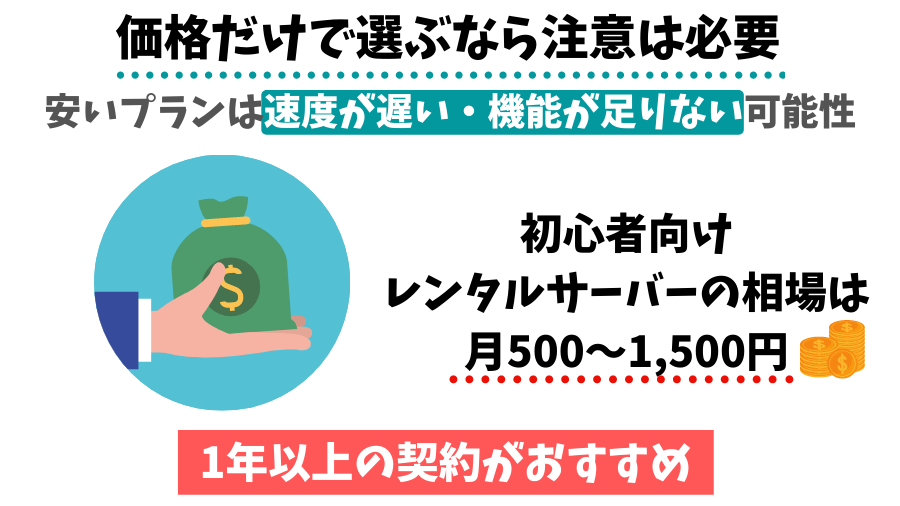 レンタルサーバーは価格だけで選ぶと危険