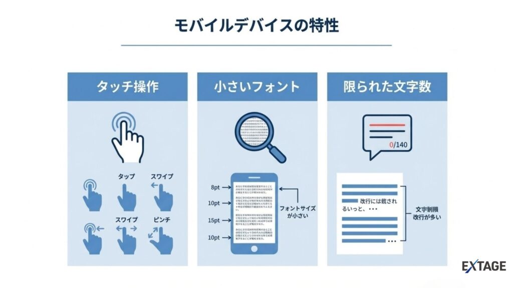 モバイル端末の特徴