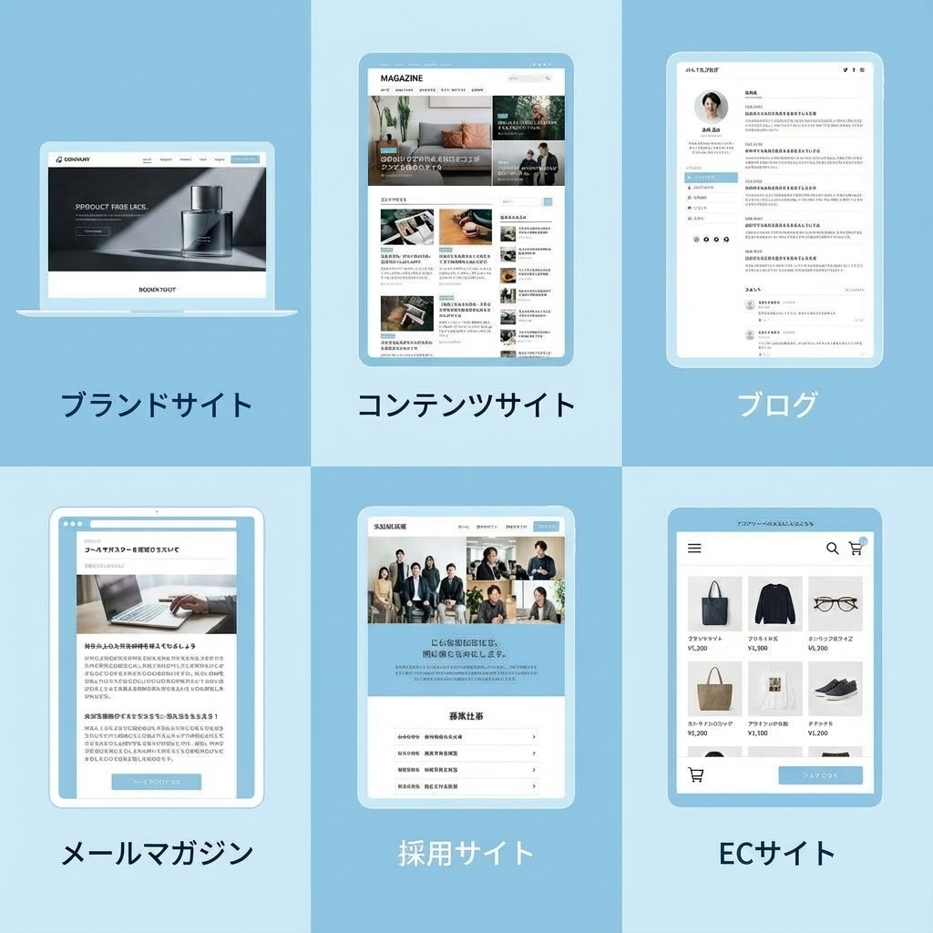 オウンドメディアの種類