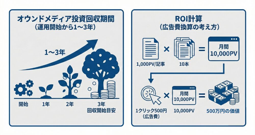 オウンドメディアの投資回収期間