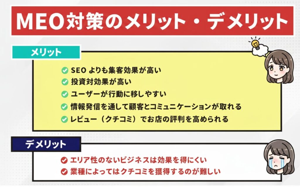 MEO対策のメリット・デメリット
