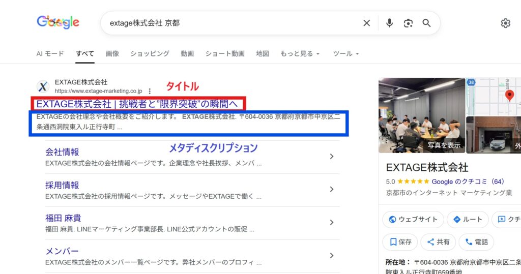 タイトルとメタディスクリプション