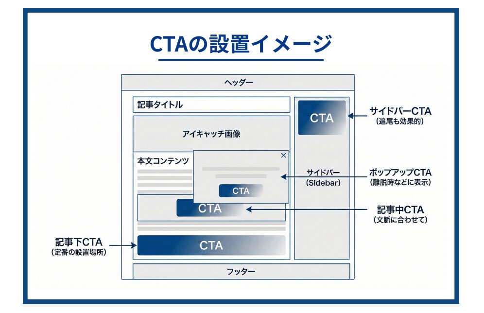 CTAの設置イメージ