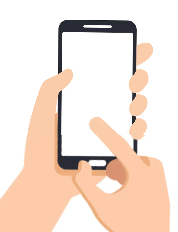 スマホを持つ手